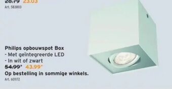 GAMMA Philips opbouwspot Box aanbieding