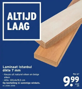 GAMMA Laminaat Istanbul dikte 7 mm Per m² aanbieding
