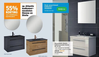GAMMA Atlantic badkamermeubelen Sienna en Stella aanbieding