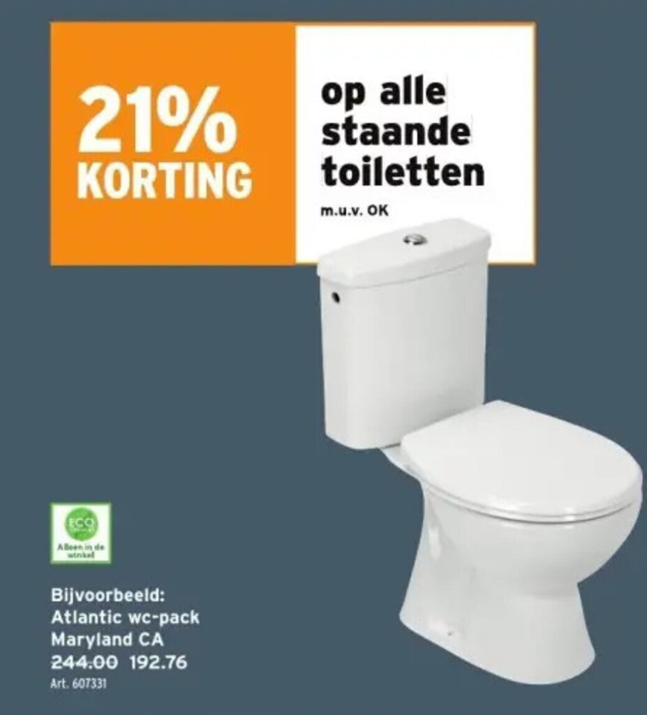 GAMMA Atlantic wc-pack Maryland CA aanbieding