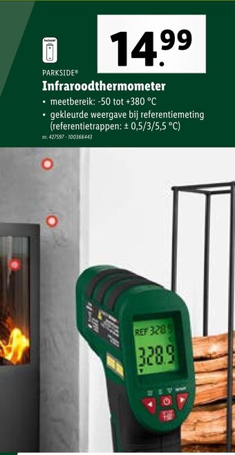 Lidl Infraroodthermometer meetbereik: -50 tot +380 °C aanbieding