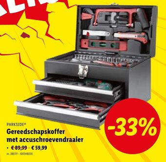 Lidl Gereedschapskoffer met accuschroevendraaier aanbieding