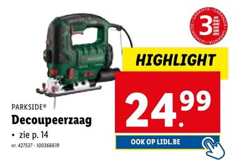 Lidl PARKSIDE Decoupeerzaag aanbieding