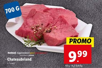 Lidl Chateaubriand 700 g aanbieding