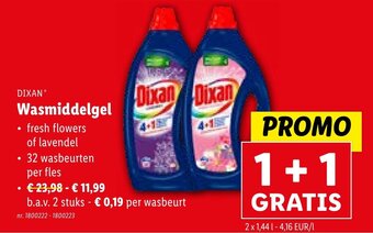 Lidl Wasmiddelgel 2 x 1,44L aanbieding