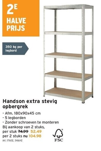 GAMMA Handson extra stevig opbergrek aanbieding