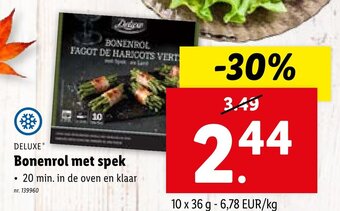 Lidl Bonenrol met spek 10 x 36 g aanbieding