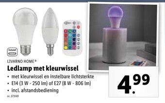 Lidl Ledlamp met kleurwissel aanbieding
