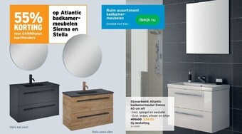Atlantic badkamermeubel sienna 60 cm wit