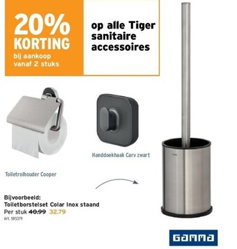 GAMMA Toiletborstelset colar inox staand aanbieding