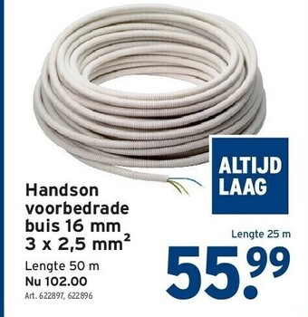 GAMMA Handson voorbedrade buis 16 mm 3 x 2,5 mm² aanbieding