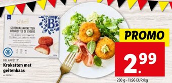 Lidl Kroketten met geitenkaas 250 g aanbieding