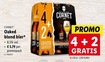 Lidl Oaked blond bier 6 x 33 cl aanbieding