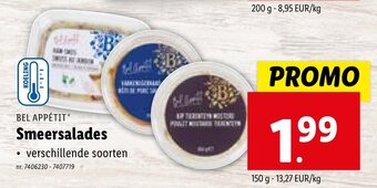 Lidl Smeersalades 150 g aanbieding