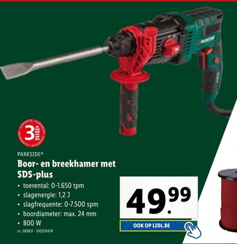 Lidl Boor- en breekhamer met SDS-plus aanbieding