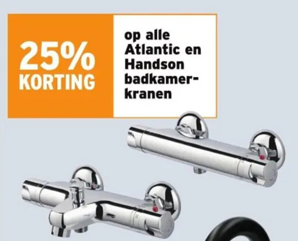GAMMA Atlantic en Handson badkamerkranen aanbieding