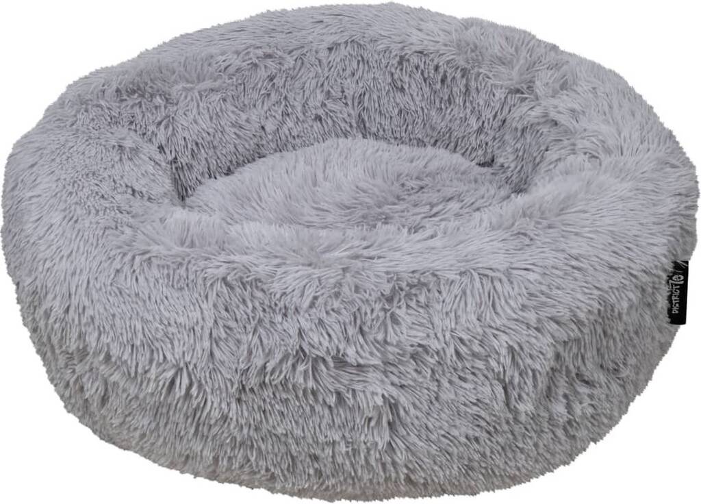 Bol.com District 70 fuzz - hondenmand comfortabel en zacht pluche - maat: large, kleur: donkergrijs aanbieding