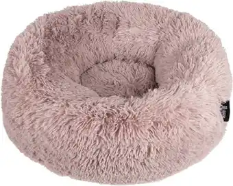 District 70 fuzz - hondenmand comfortabel en zacht pluche - zand, oudroze, donkergrijs en lichtgrijs in s/m/l/xl - maat: medi