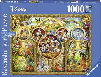 Bol.com Ravensburger puzzel disney mooiste disney thema's - legpuzzel - 1000 stukjes aanbieding