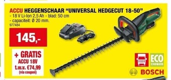 Hubo Accu heggenschaar “universal hedgecut 18-50” aanbieding