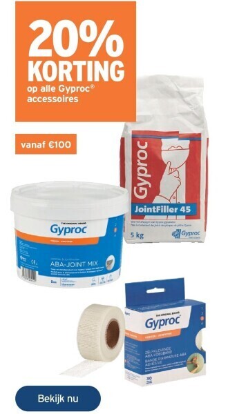 GAMMA Op alle gyproc accessoires aanbieding