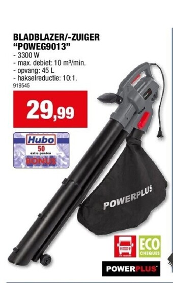 Hubo Bladblazer/-zuiger “poweg9013” aanbieding