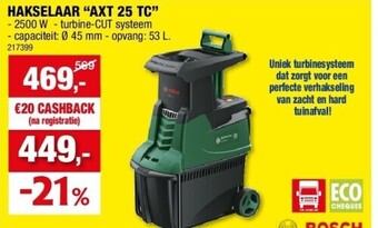 Hubo Hakselaar “axt 25 tc” aanbieding