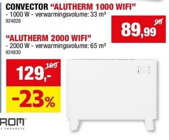 EUROM Convector “alutherm 1000 wifi” 1000w