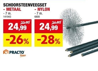 Hubo Schoorsteenveegset - metaal aanbieding