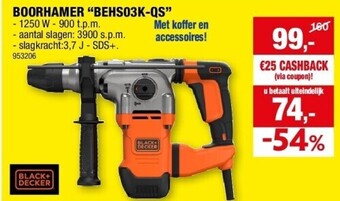 Hubo Boorhamer “behs03k-qs” aanbieding