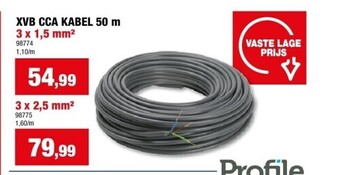 Hubo Xvb cca kabel 50 m 3 x 1,5 mm² aanbieding