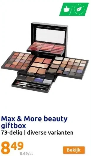 Action Max & more beauty giftbox aanbieding