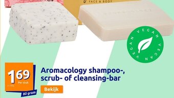 Aromacology shampoo-, scrub- of cleansing-bar 80 gram