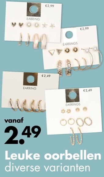 Leuke oorbellen