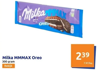 Action Milka mmmax oreo aanbieding
