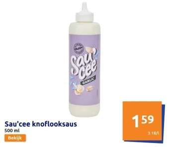 Action Sau'cee knoflooksaus aanbieding