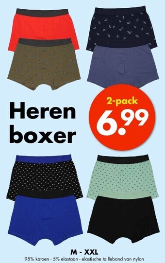 Wibra Heren boxer aanbieding