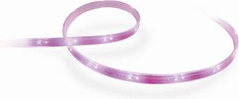 Bol.com Philips hue lightstrip plus uitbreiding 1 meter - wit en gekleurd licht - wit - 11,5w - bluetooth - v4 aanbieding