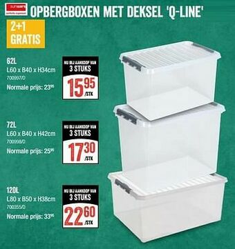 HandyHome Opbergboxen met deksel q-line aanbieding