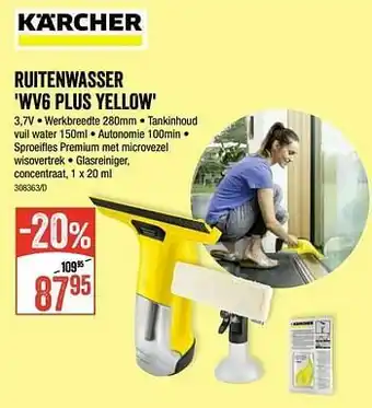 HandyHome Kärcher ruitenwasser wv6 plus yellow aanbieding