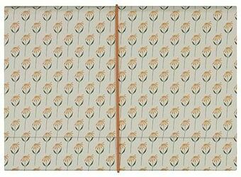HEMA HEMA Documentenmap 6-vaks 23.5x33x4 Bloemen aanbieding