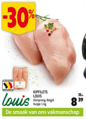 Louis Delhaize KIPFILETS LOUIS 1 kg aanbieding