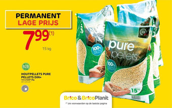 Brico HOUTPELLETS PURE PELLETS DIN 15 kg aanbieding