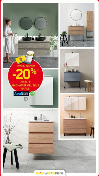 Brico BADKAMERMEUBELS NAPOLI aanbieding