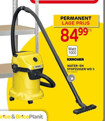 Brico WATER- EN STOFZUIGER WD 3 aanbieding