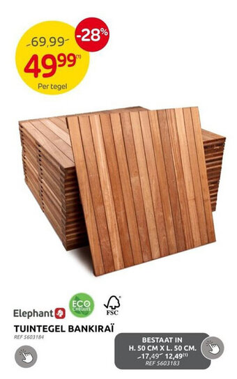 Brico TUINTEGEL BANKIRAÏ aanbieding