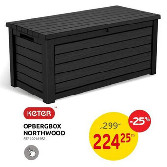 Brico OPBERGBOX NORTHWOOD aanbieding