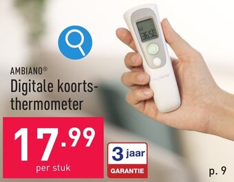 ALDI AMBIANO Digitale koortsthermometer aanbieding