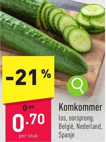 ALDI Komkommer aanbieding