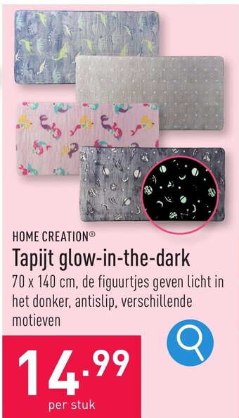 ALDI Tapijt glow-in-the-dark 70 x 140 cm aanbieding